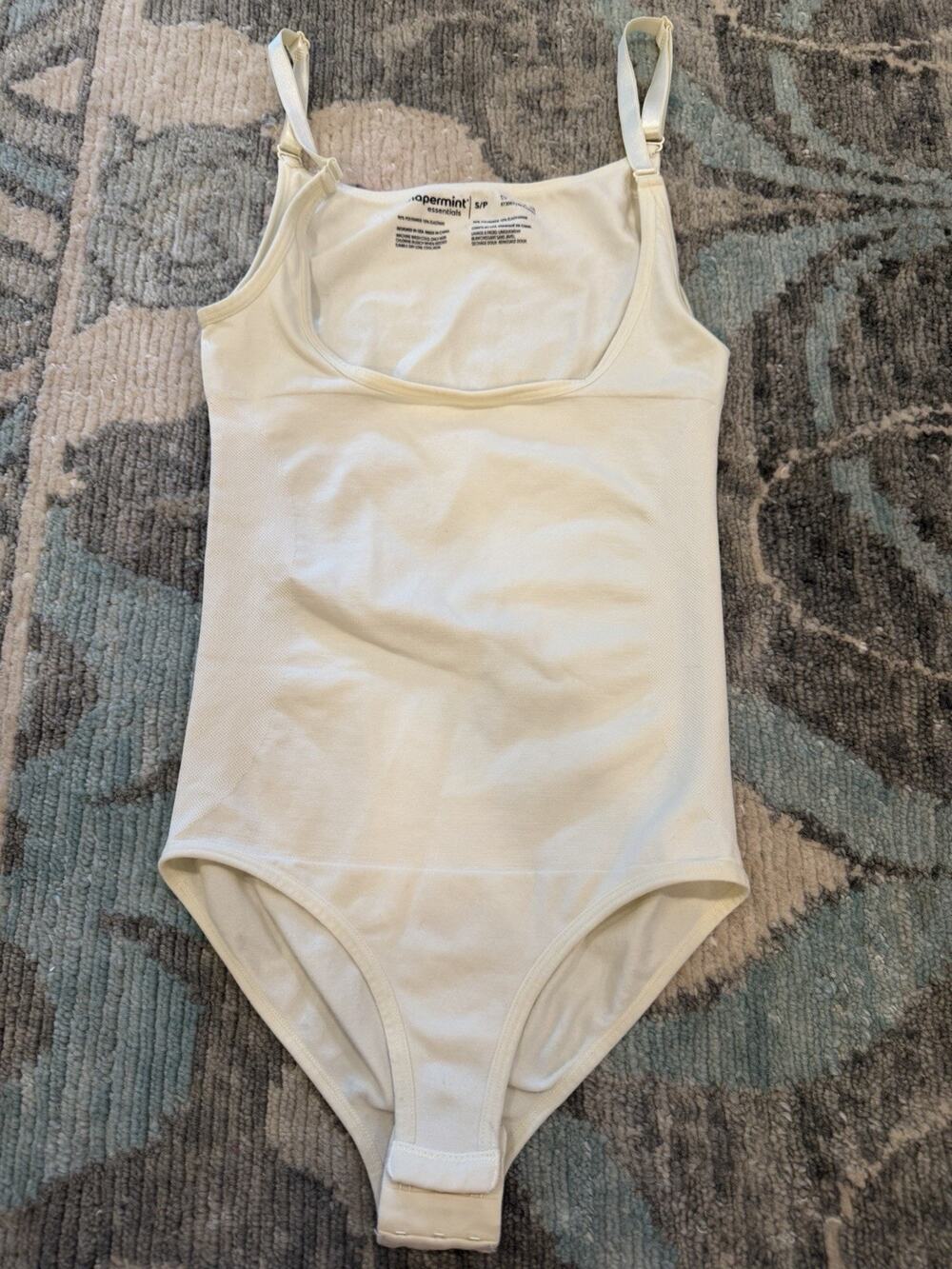 Shaperminy Essentials Shaping Bodysuit Sz S Ivory NEW